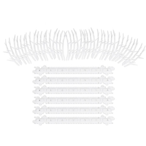 30cm Bird Deterrent Spikes Plastic Bird Repellent Spikes for Fence Roof Mailbox Window (1/5)