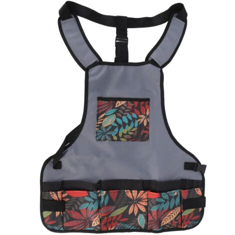 Matching Color Work Apron Adjustable 600D Oxford Cloth Gardening Tool Kit Bag for Garden Outdoor (1/5)