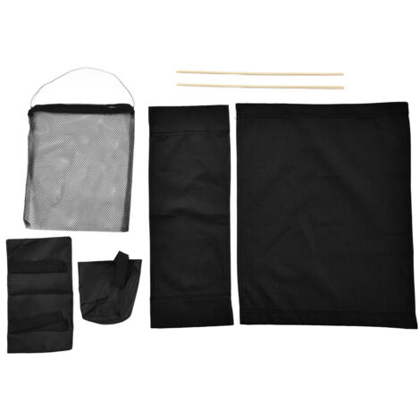 Director Chair Cover Replacement with Storage Bag Canvas Seat Chair Protective Cover for HouseholdBlack