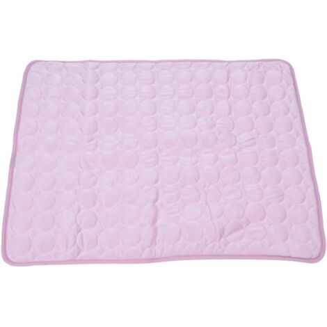 Pet Cooling Mat Breathable Soft Summer Dog Cat Sleeping Pad for Kennel Sofa Bed FloorPink M (1/5)