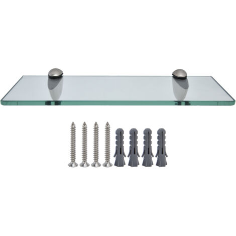 Bathroom Glass Shelf WallMounted Zinc Alloy Storage Rack Bathroom Accessory for Home (1/5)