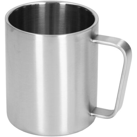 Stainless Steel Cup 300ml Capacity Double Layer Ergonomic Design Texture With Handle Coffee Mug (1/5)