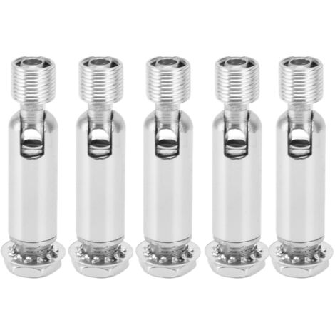 5Pcs M10 Sloped Ceiling Adapter for Ceiling Lamp Pendant Light Chandelier Track Suspension Accessories M10 External Gear Steering Joint Chrome (1/5)