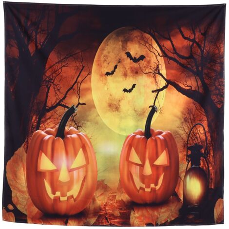 Halloween Tapestry Wall Hanging Mat Carpet Background Decoration Home Party Photo Studio Supplies200x150cm / 78.7x59.1in (1/5)