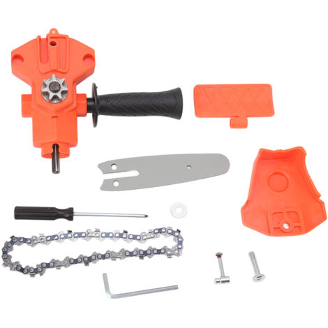 4in Mini Drill to Chain Saw Adapter Simple ABS Steel Portable Electric Chain Saw Converter Accessory for Electric Drill (1/5)