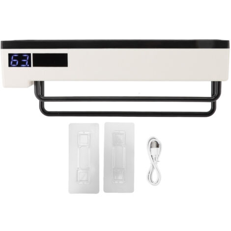 Toothbrush Holder UVC Disinfection 2 in 1 Solar Charging Digital Display Wall Mounted Automatic Toothbrush Sterilizer (1/5)