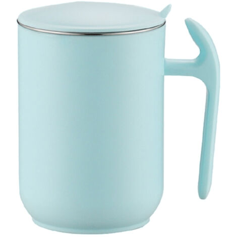 550ml Stainless Steel Double Walled Mugs Leakproof Prevent Scalding Frosted Insulated Coffee Mugs for Home Cafe Office Sky Blue 550ml (1/5)