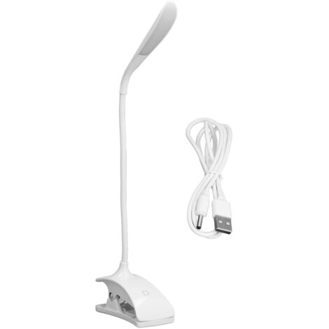 LED Desk Lamp 3 Level Brightness Energy Saving Eye Protection Clip Table Lamp with Flexible Gooseneck (1/5)