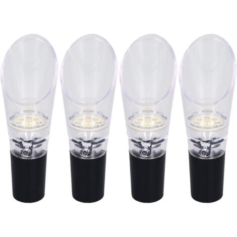 4PCS Wine Aerator Pourer PC Eco Friendly Decanter Spout Bar Accessories for Household PartyGold (1/5)