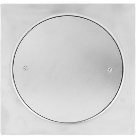 Floor Drain 20 X 20cm Stainless Steel Corrosion Resistant Screw Fixation Easy Installation Well Sealed Floor Strainer (1/5)