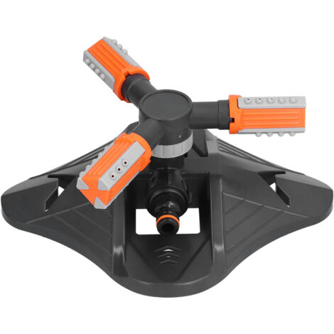 Lawn Water Sprinkler Automatic Flower Watering Device Three Prong Sprinkler for Garden Watering Gardening IrrigationOrange (1/5)