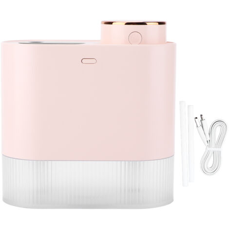 450ml Mini USB Humidifier High Capacity Double Spray Humidifier with Light for Bedroom OfficePink (1/5)