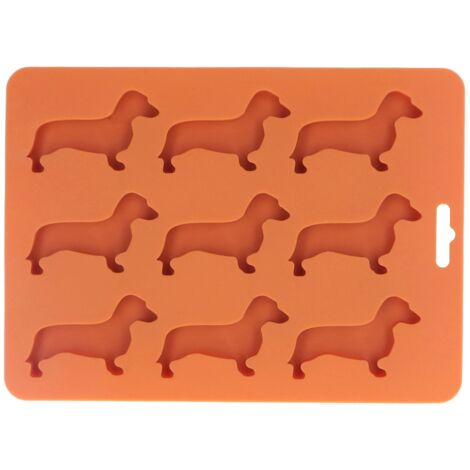 Silicone Ice Cube Trays Dog Shaped Silicone Ice Cube Mold for Chocolate Crayons Candles Yoghurt (1/5)