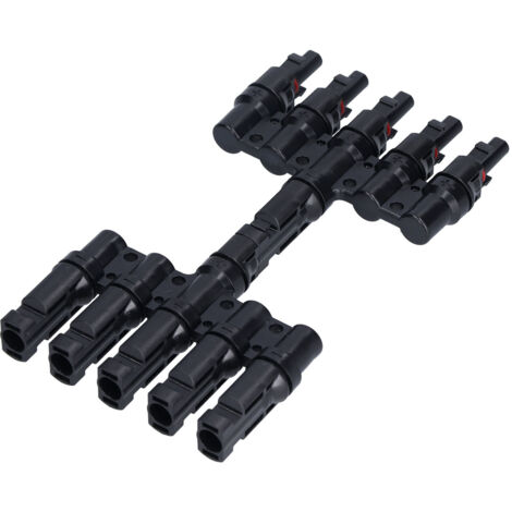 1 to 5 Branch Connector 5 Way Solar Panel Cable Branch Connector IP67 Waterproof Male Female Connector (1/5)