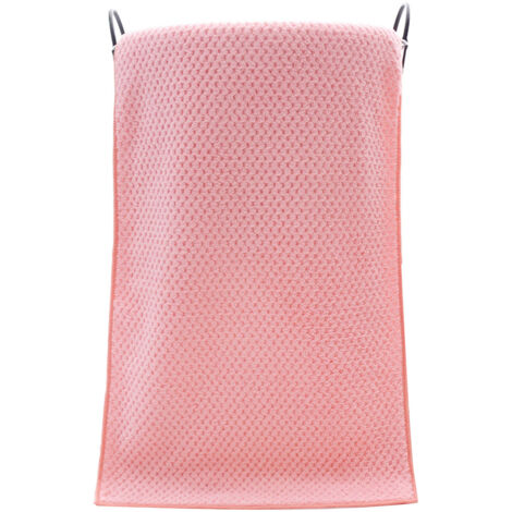 Coral Velvet Bath Towel Water Absorption Bathing Body Towel Pure Color for Bathroom Hotel Pink (1/3)