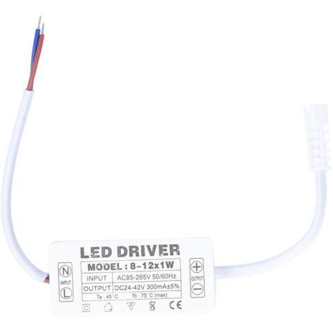 LED Driver 300mA Constant Current Transformer DC24‑42V Lamp Power Supply Driver AC85‑265V