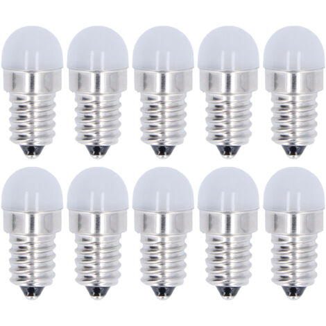 10pcs E14 Bulbs Energy Saving Warm White Light LED Small Bulbs for Ceiling Lamp Wall Lamp 500lm 1.5W 24V (1/5)