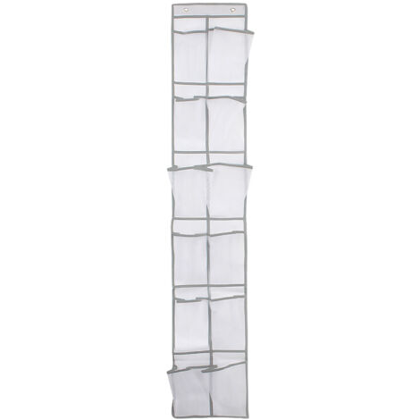 Over Door Storage Bag Shoe Organizer Hanger with 12 Mesh Pockets Household Supplies (1/2)