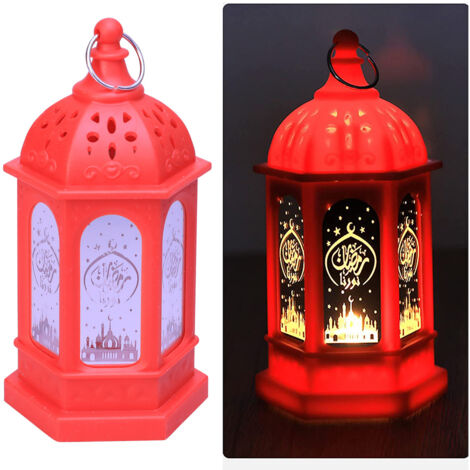 Ramadan Lantern Festival LED Electronic Night Light Decoration Table Lamp Ramadan Decoration LED Eid Mubarak Night Light for Home Decor (1/5)