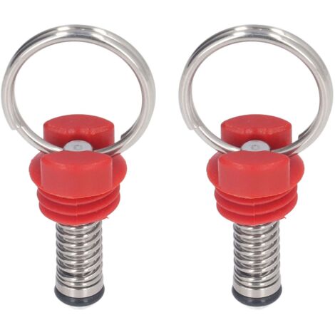 2Pcs Keg Pressure Relief Valve Ball Lock Lid Cornelius Style Accessory Set Kit for Safety Red (1/5)
