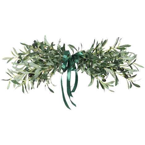 Simulation Olive Lintel Wreath Wall Hanging Lintel Garland Wedding Home Decoration (1/5)