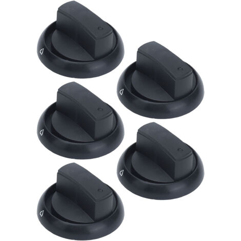 5pcs Universal Gas Stove Knob Plastic Gas Cooker Control Knob Replacement Parts for Family Reastaurant (1/5)
