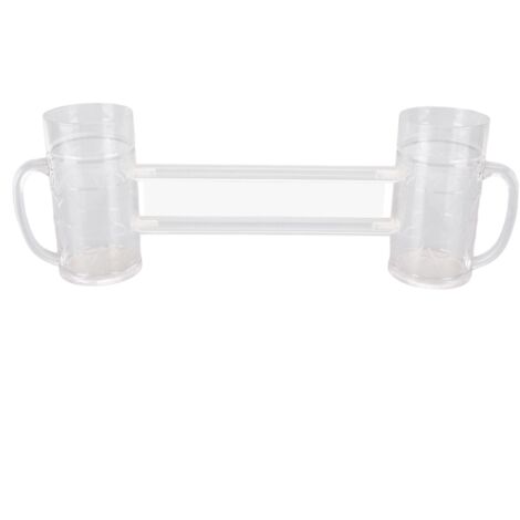 Beer Mug Anti Drop Crystal Lead Free Drinking Glasses with Handle for Bar KTV Freezer (1/5)