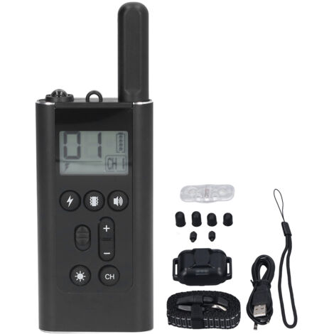 Dog Training Collar IP67 Waterproof 800 Meter Wireless Remote Control LED Locator Dog USB Charging Remote Bark Collar (1/5)