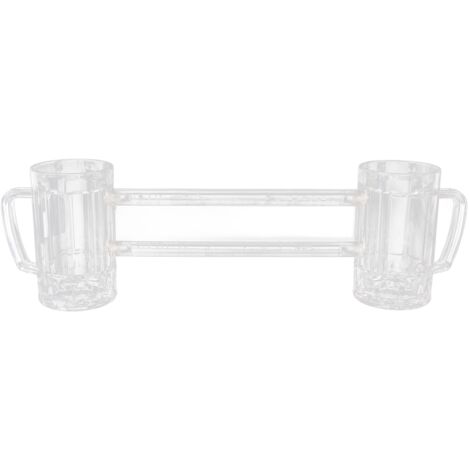 430ml Beer Mug Double Conjoined Beer Glass Drop Resistant Acrylic Beer Cup Bar KTV Beer Glass (1/5)