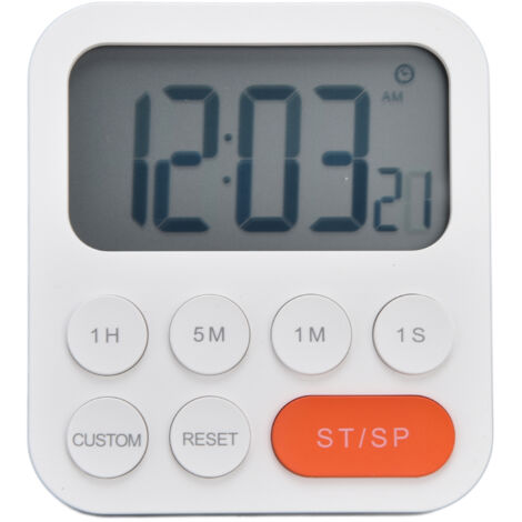 Digital Kitchen Timer 3 Gear Adjustable Magnetic Countdown Timer Cooking Study Timer for Bedroom (1/5)