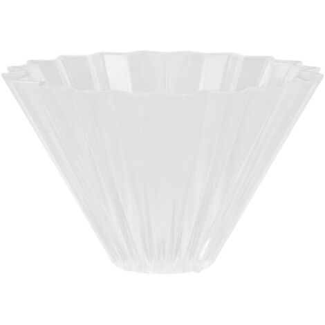 Coffee Filter Cup Resin Conical Reusable Hand Brewed Coffee Dripper Strainer for Kitchen Transparent Color (1/5)