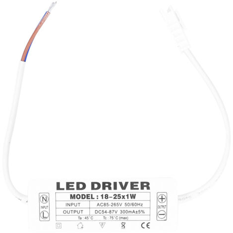 18‑25X1W LED Driver Constant Current 300mA Input AC85‑265V Output 54‑87VDC LED Driver Transformer (1/5)