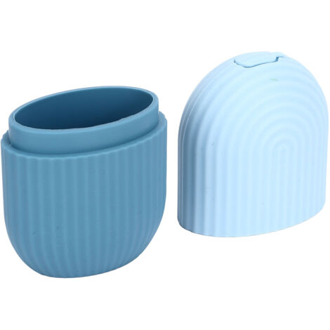 Face Icer Pain Relief Nonslip Grip Durable Silicone Easy Operation Ice Face Mold for Face Massage Skin Care Light Blue (1/5)