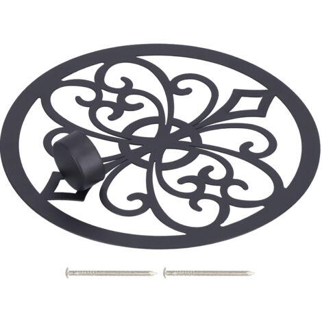 Wall Hanging Candle Holders Black European Retro Prevent Dripping Baroque Wall Candlestick (1/5)