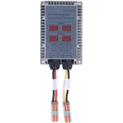 Solar Charge Controller MPPT Buck Charging 10‑30V Adjustable Control for Battery 200W (1/5)