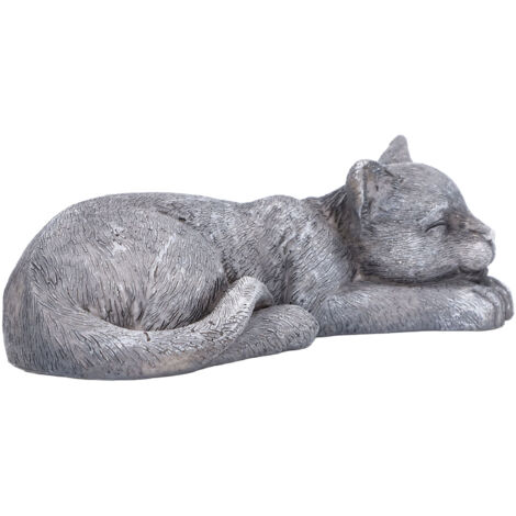 Imitation Stone Pet Memorial Tombstone Cat Dog Commemorative Resin Crafts Gravestone for Lawn Garden Outdoor YardCat Type B Rock Color (1/5)