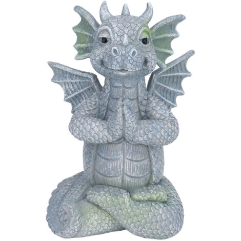 Small Dinosaur Sculpture Resin Meditated Statue Home Ornament for Garden Tree Courtyard Backyard (1/5)