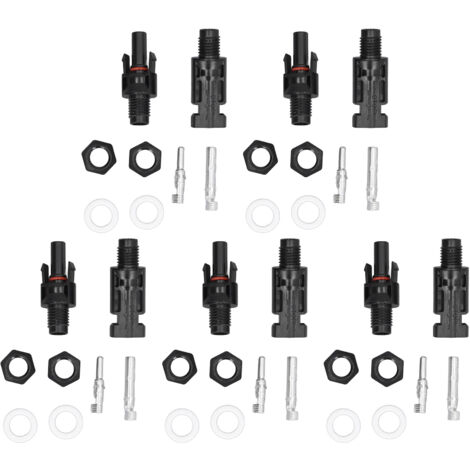 5 Sets Solar Branch Connectors UV Protection Male Female Header Board End Connector(PV-BMC（1000V） ) (1/5)