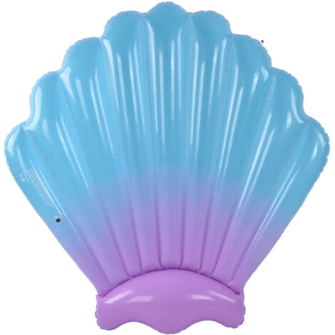 Float Bed Inflatable Floating PVC Shell Shaped Portable Accessory for Indoor Outdoor (1/5)