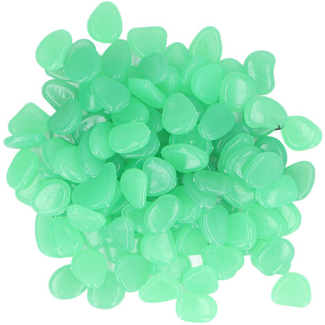 Outdoor Luminous Stones Colorful Fluorescent Luminous Pebbles for Dark Garden Courtyard Walkway Garden Trails 200 / Bag Turquoise (1/5)
