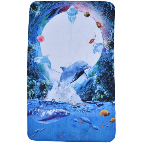 Home Floor Mat Flannel Corridor Carpet Anti Slip Mat Bathroom Kitchen Printed Carpet (1/5)