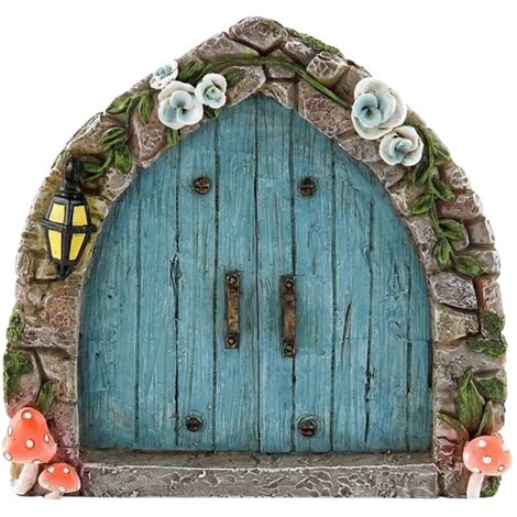 Fairy Door for Trees Miniature Fairy Garden Outdoor Decor Accessories Yard Art Sculpture Decoration for Kids Room Wall Trees (1/5)