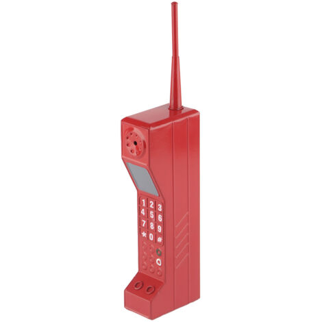 Retro Brick Cell Phone Ornament Vintage Cellular Phone Model Simulation Photographic Props Stylized Ornaments Red (1/5)