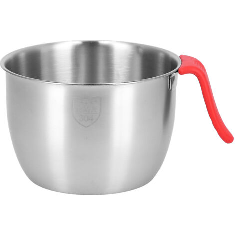 Stainless Steel Mixing Bowl with Handle Non Slip Deepen Splashproof Egg Whisking Bowl for Salad Serving2800ML (1/5)