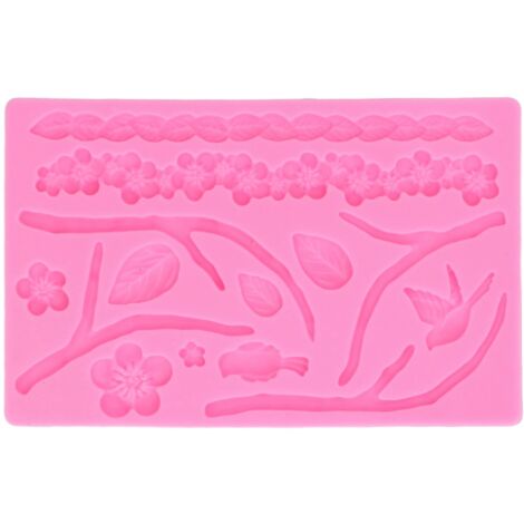 Branch Flowers Silicone Mould Food Grade Materials Various Shapes DIY Cake Silicone Mold for Muffins Fudge Bread Chcolate (1/5)