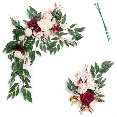 Wedding Simulation Arch Flower Flower Decoration Wedding Stage Background Flowers (1/5)