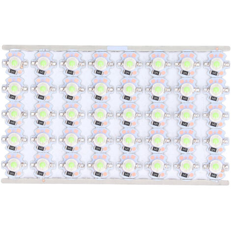 LED Chip Bulb High Brightness Energy Saving DIY Lamp Beads with Aluminum Plate for 1W 12V Headlights Cabinet LightsGreen Light (1/5)