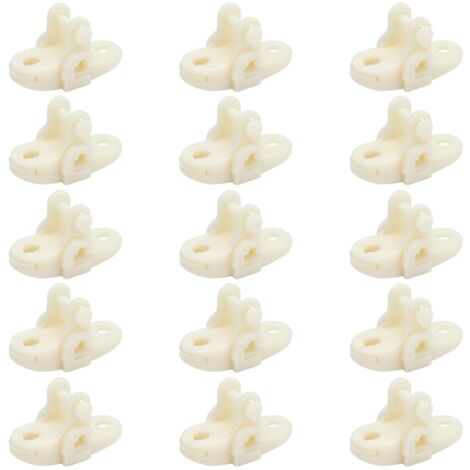 15pcs Greenhouses Pulley Plastic White Durable Ventilator Pulley Wheel for Agriculture Livestock Farms Greenhouses (1/5)