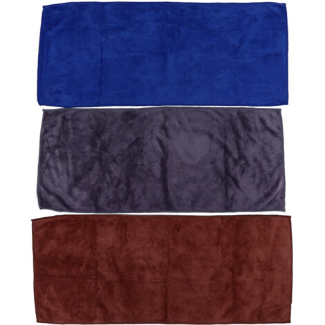 3Pcs Multifunctional Microfiber Car Towels Super Absorben Car Wash Drying Towels Double Sided Cleaning Cloth (1/5)