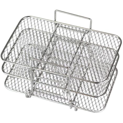 Dual Air Fryer Rack Compatible for Ninja Multi Layered Dehydrator Racks 304 Stainless Steel Dual Air Fryer Stand Racks Air Fryer Accessories (1/5)